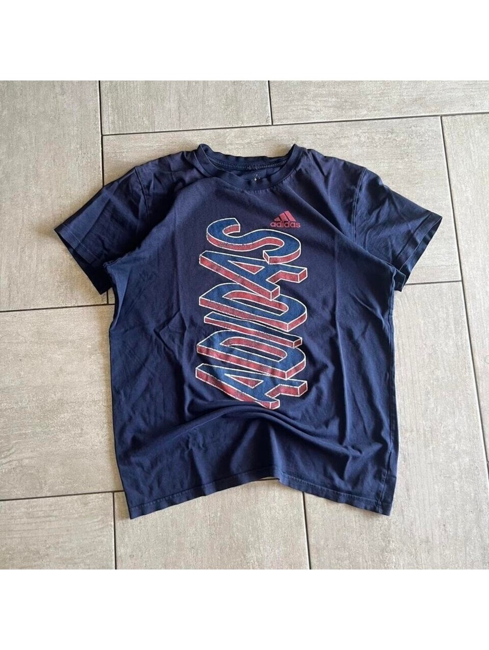 Adidas s   Navy   3D Logo Crewneck